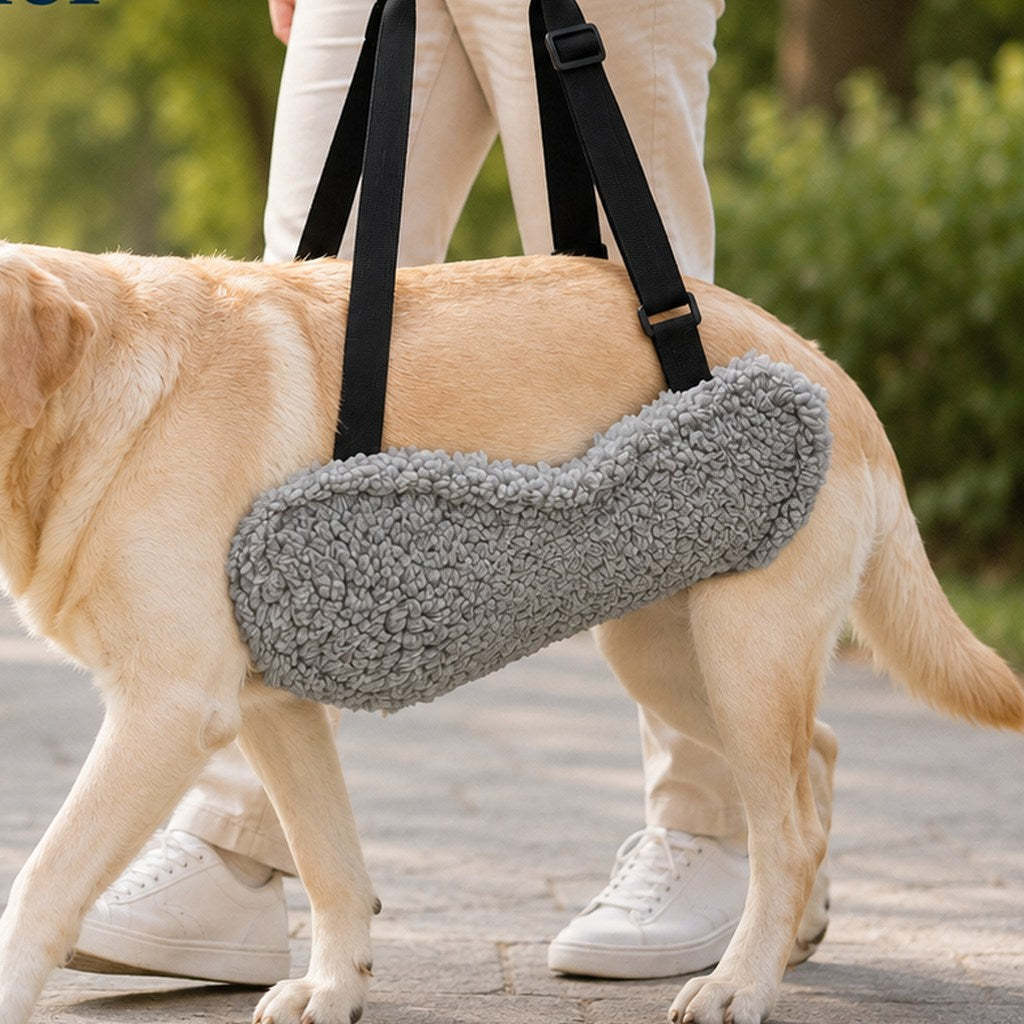 Dog Lift Support Sling for Stairs & Walks - Adjustable Mobility Harness for Senior Dogs with Weak Legs