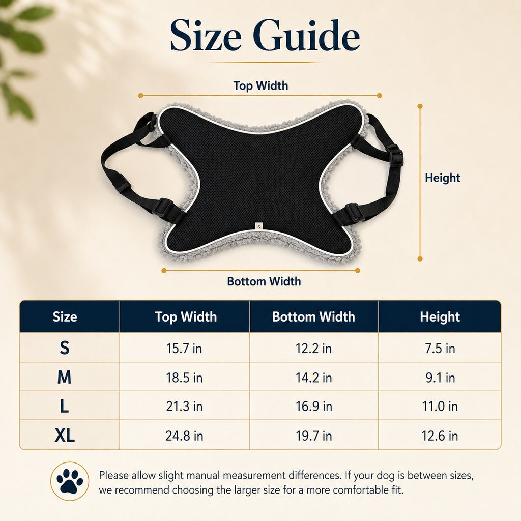 Dog Lift Support Sling for Stairs & Walks - Adjustable Mobility Harness for Senior Dogs with Weak Legs