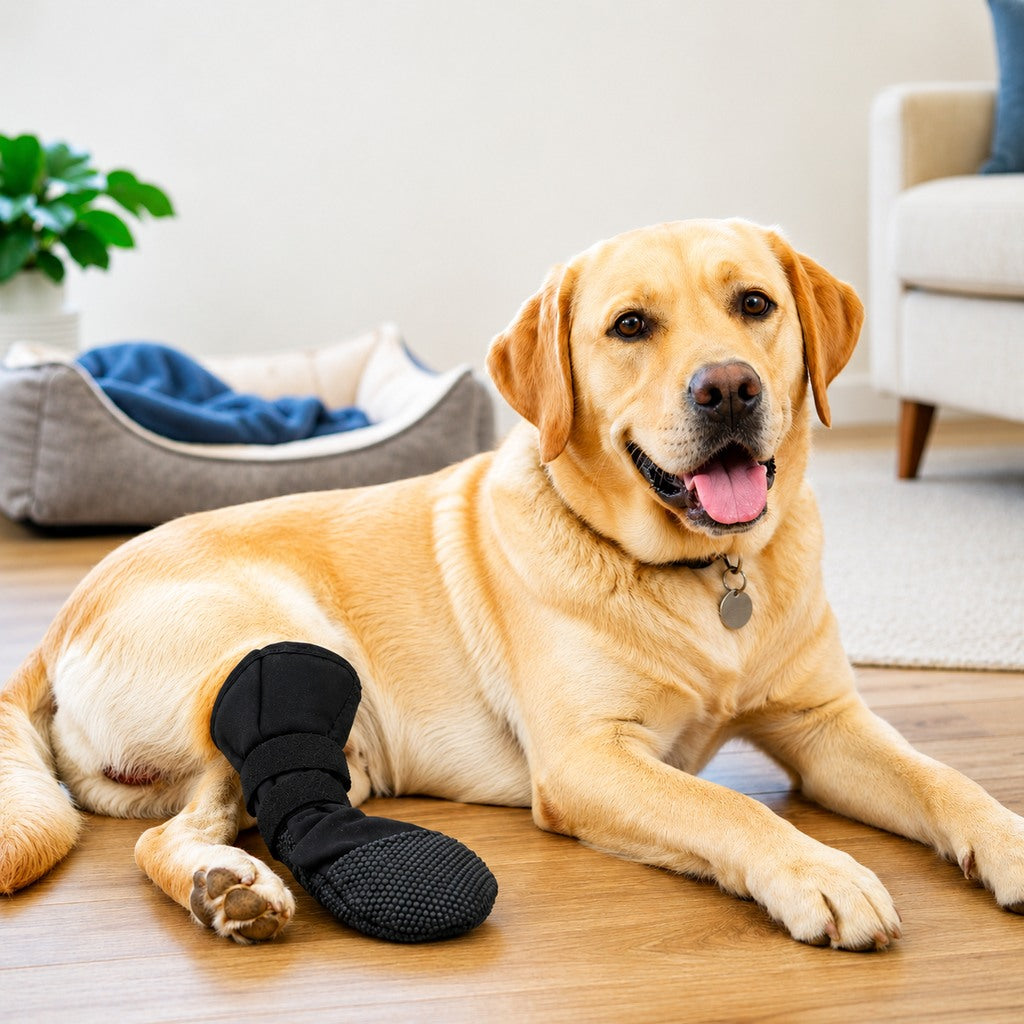 Dog Paw Recovery Boot for Home Rest & Walks - Anti-Lick Protective Cover for Injured Paws