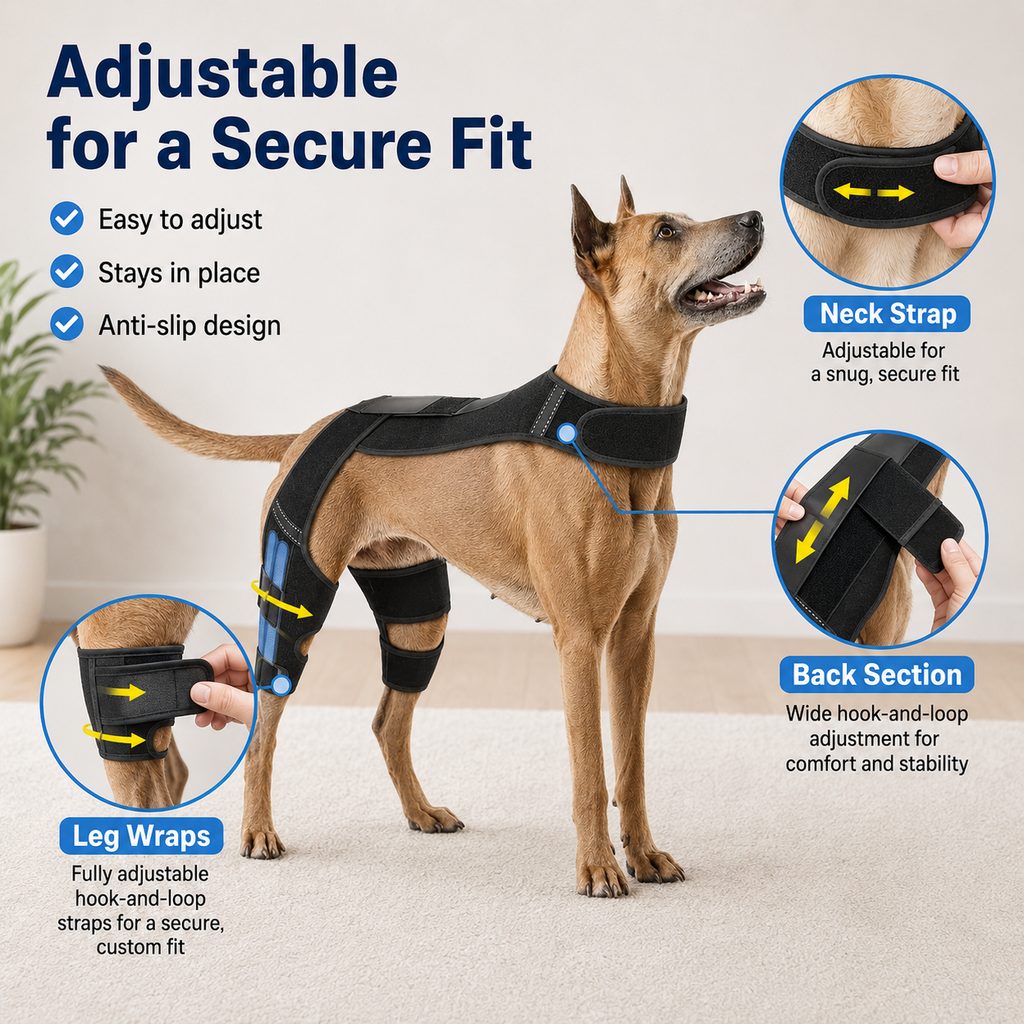Dog Rear Leg Support Harness for Senior Dogs - Dual Hind Leg Mobility Aid for Walking & Standing