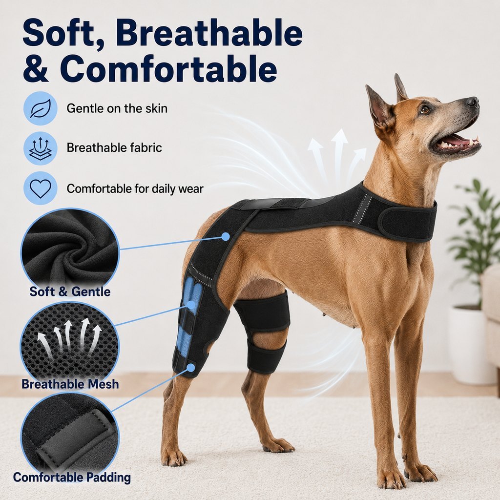 Dog Rear Leg Support Harness for Senior Dogs - Dual Hind Leg Mobility Aid for Walking & Standing