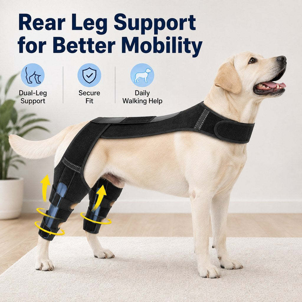 Dog Rear Leg Support Harness for Senior Dogs - Dual Hind Leg Mobility Aid for Walking & Standing
