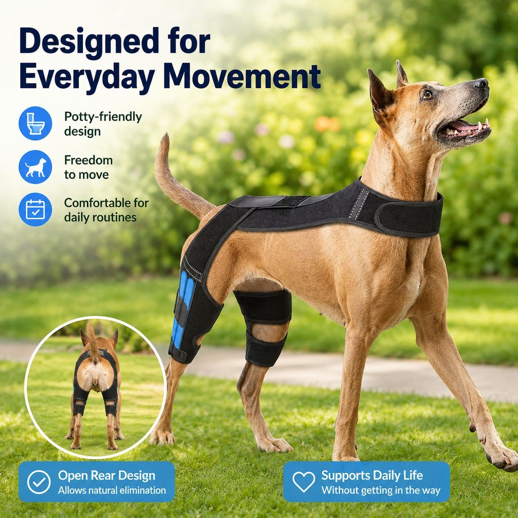 Dog Rear Leg Support Harness for Senior Dogs - Dual Hind Leg Mobility Aid for Walking & Standing