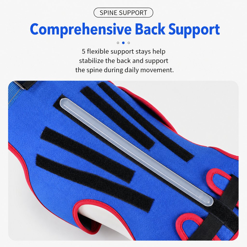 Dog Spine Support Vest for Senior & Recovery Dogs - Adjustable Back Support for Walking & Daily Mobility