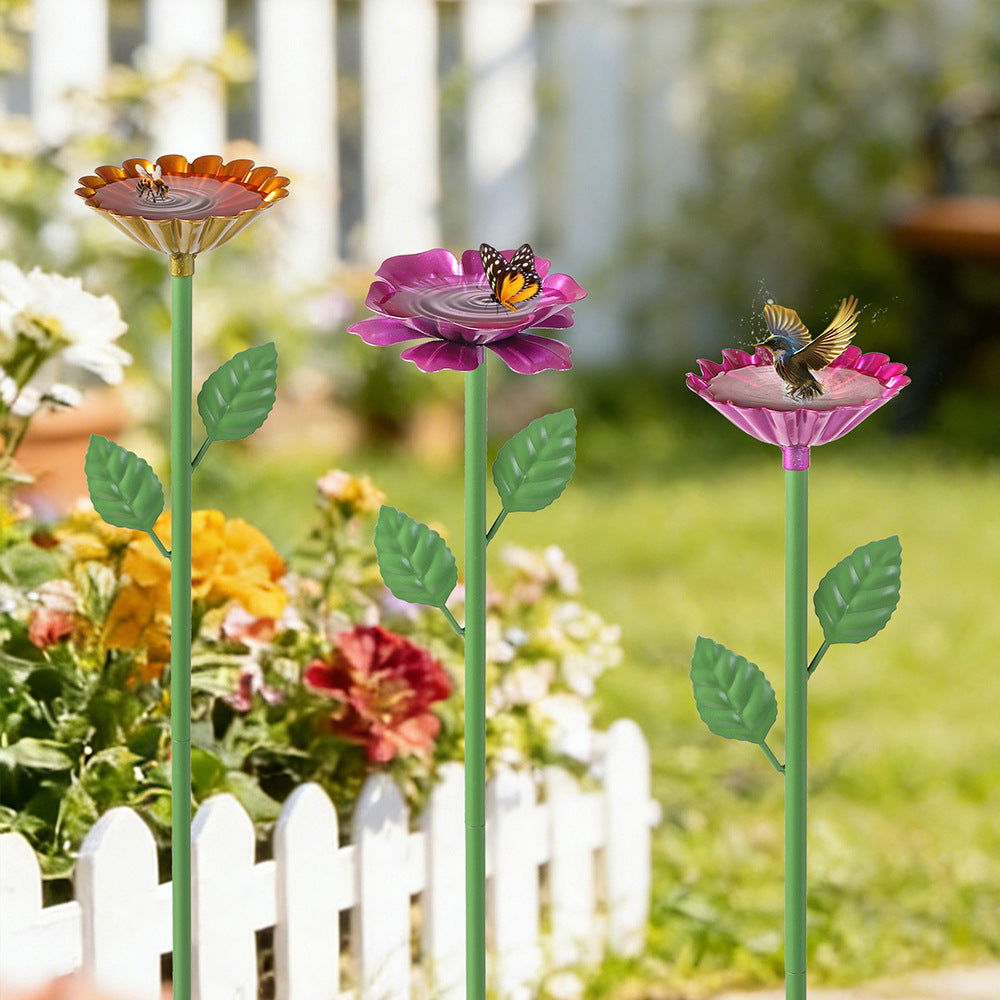 Outdoor Bird Feeder Planter | Decorative Courtyard Accent