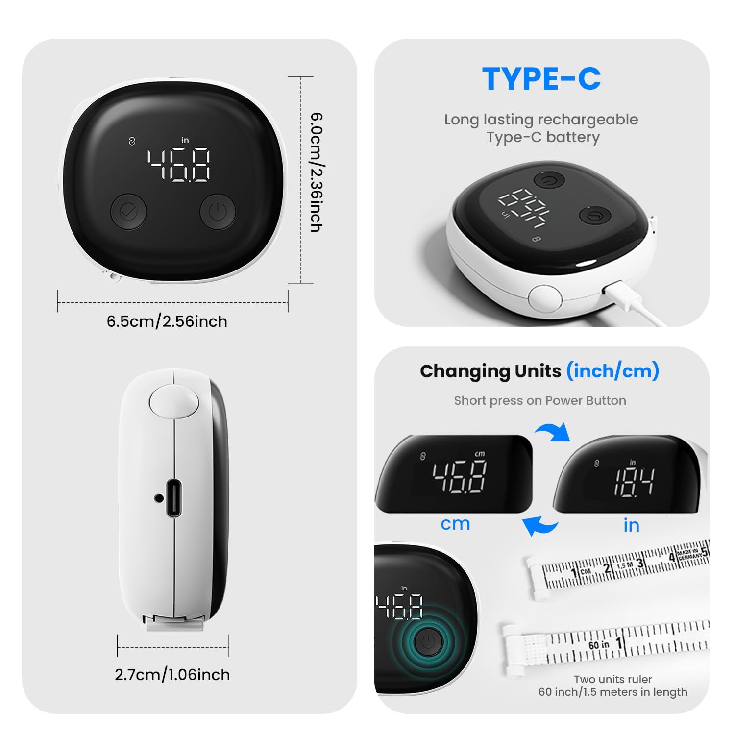 Type-C Rechargeable Battery and Compact Design