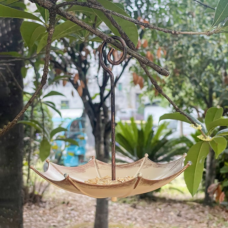 Mini Umbrella Bird Feeder — Whimsical Garden Charm