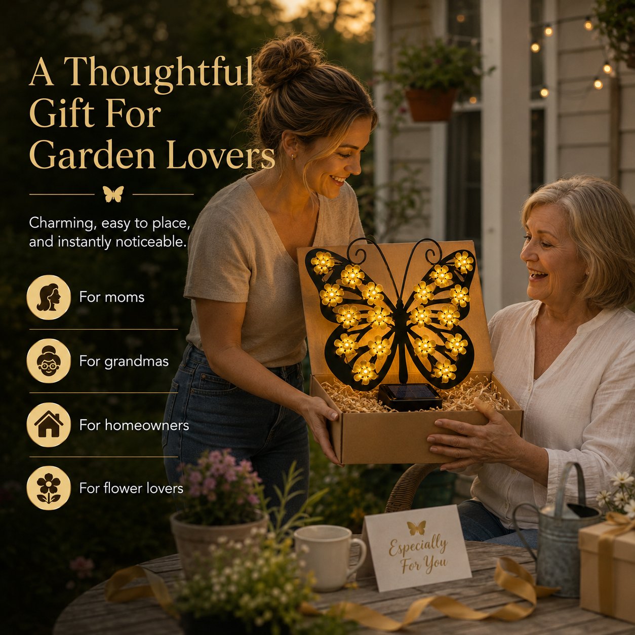 Solar Butterfly Garden Light