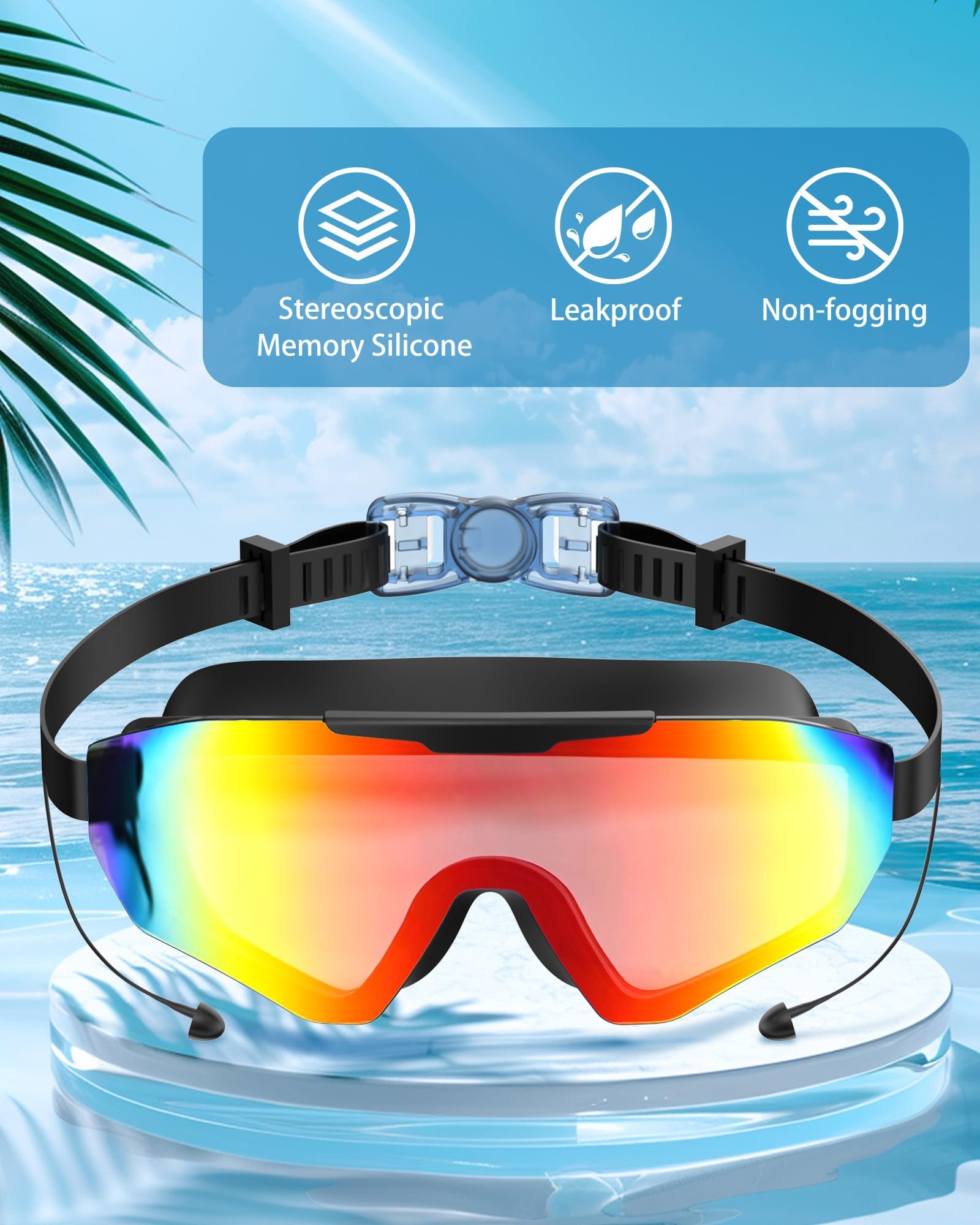 Anti-fog swimming goggles