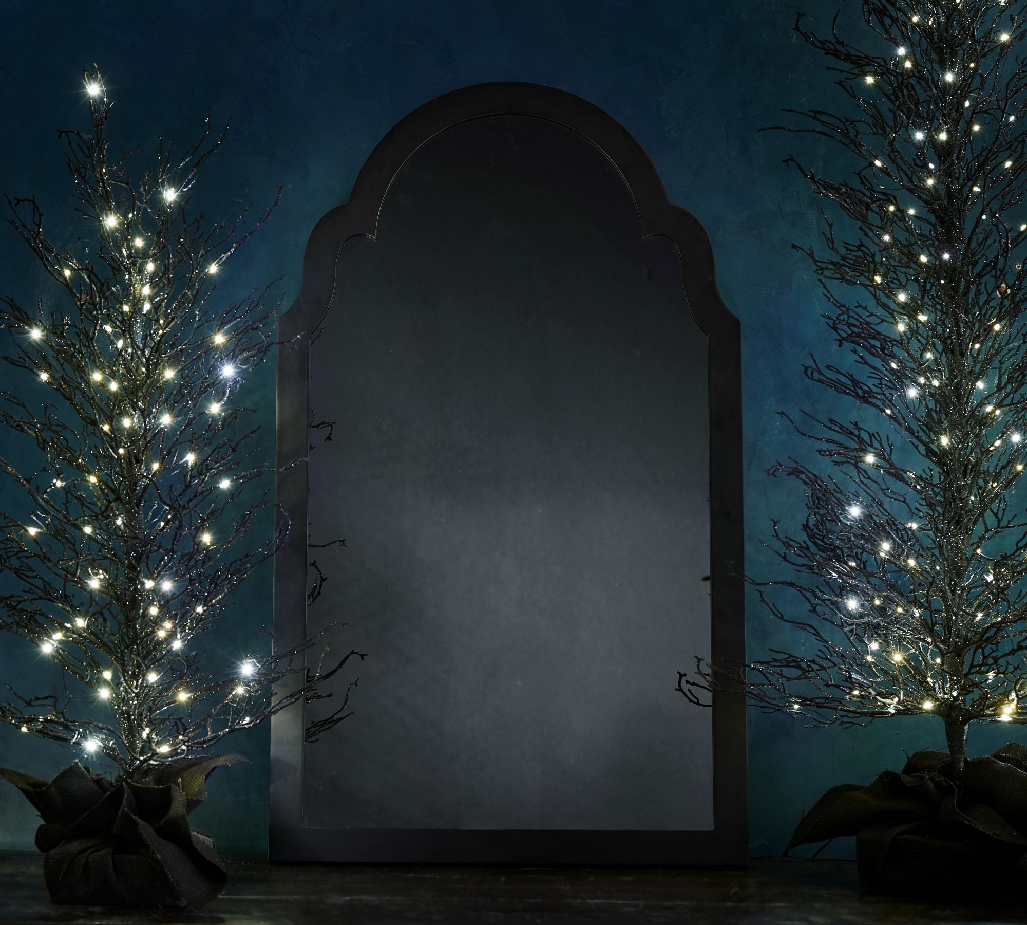Halloween Magical Illusion Ghost Mirror with LED Backlit Ambient Night Light