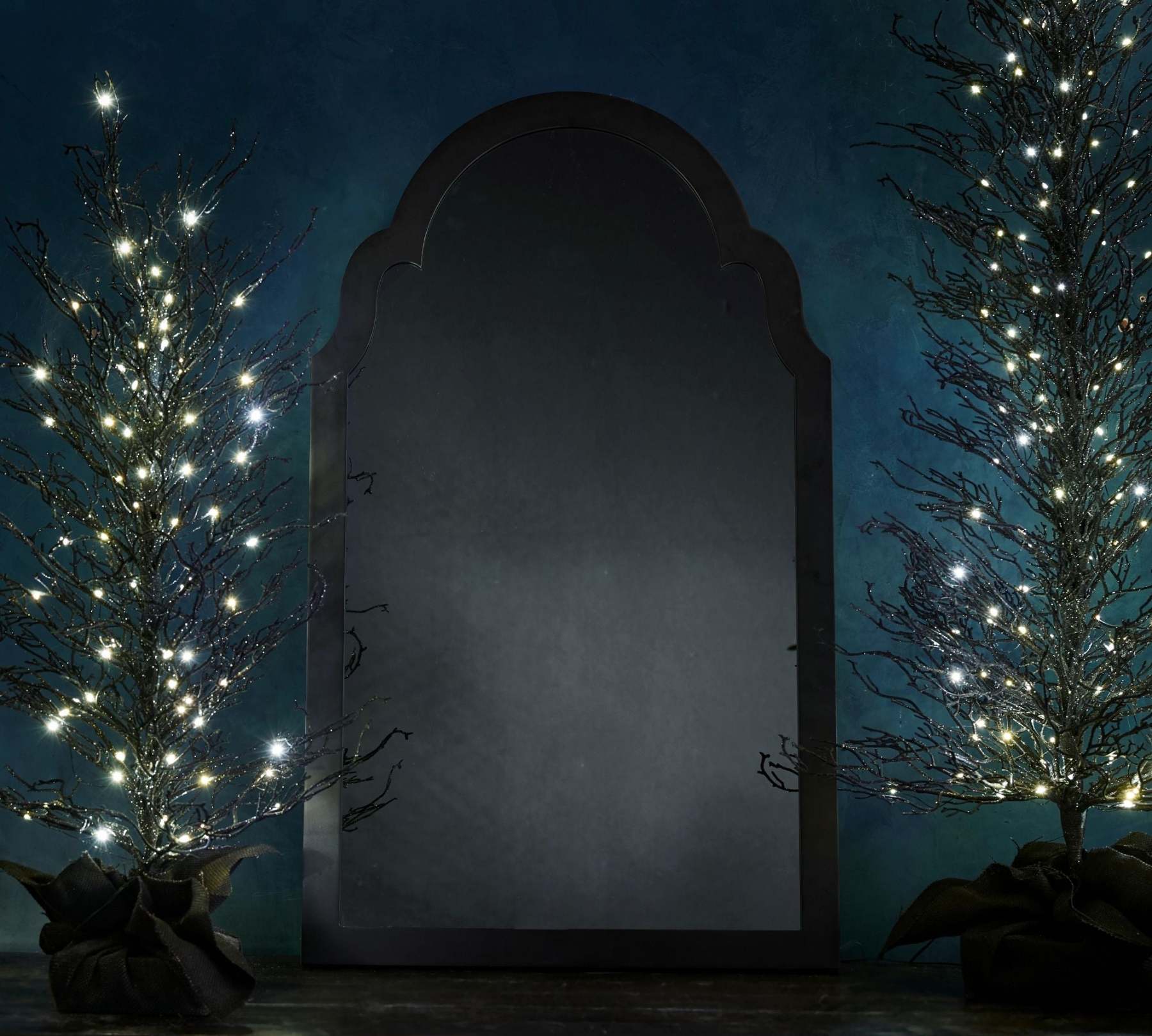 Halloween Magical Illusion Ghost Mirror with LED Backlit Ambient Night Light
