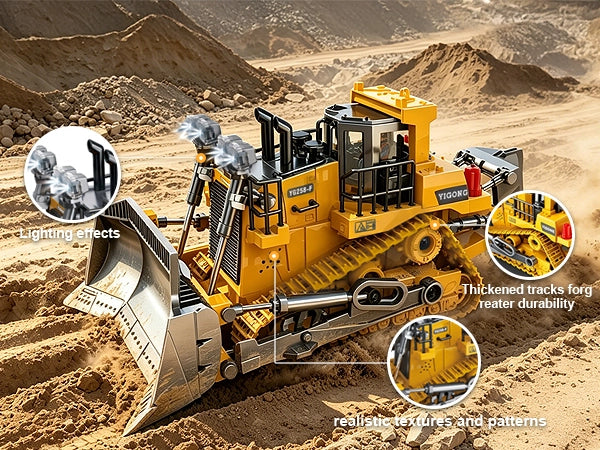 RC bulldozer construction toy