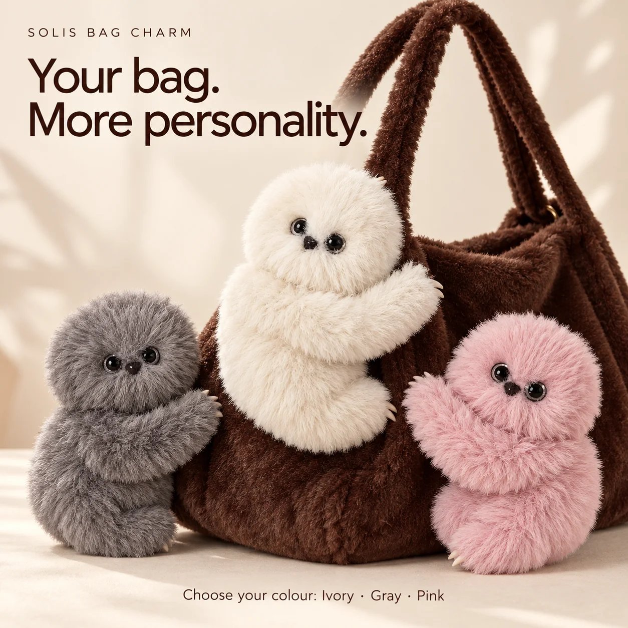 Mirumi interactive plush bag charm