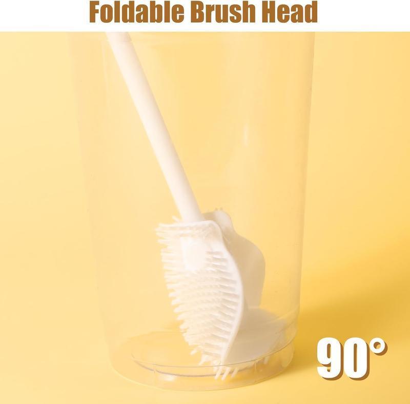2-Pack 360° Silicone Bottle Cleaning Brush with Long Handle