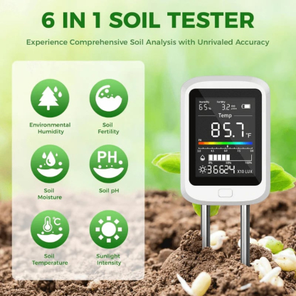 6-IN-1 Soil Moisture Meter for Indoor & Outdoor Plant