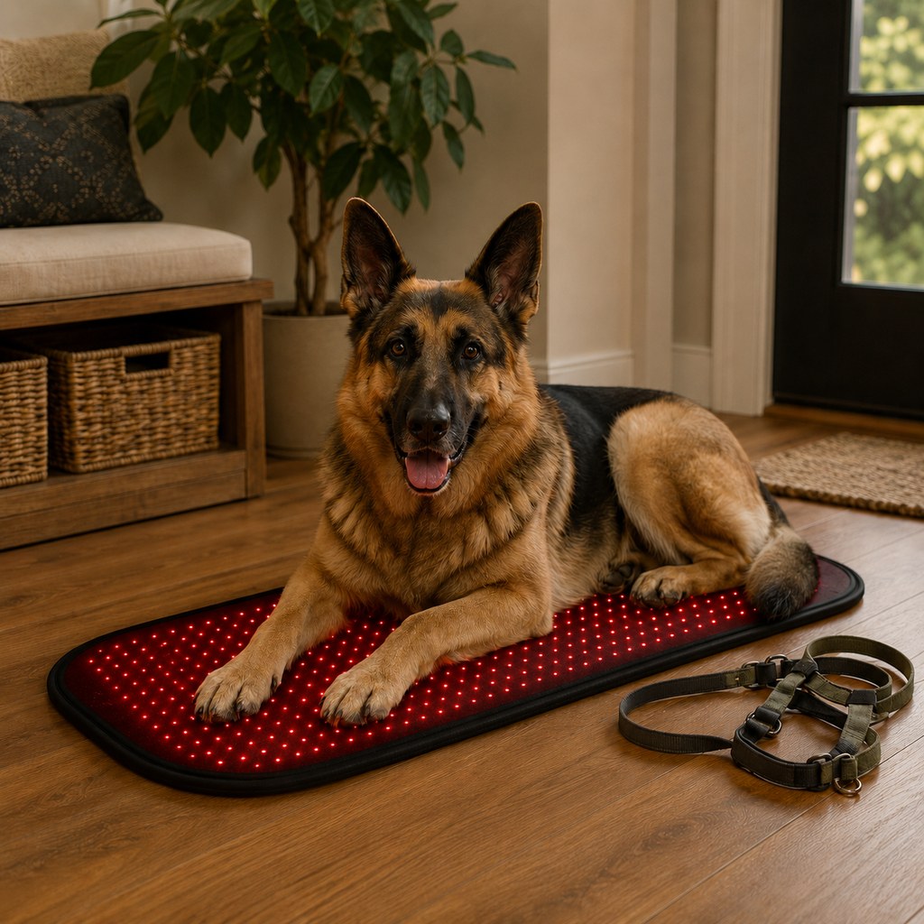 Pet Red & Near-Infrared Light Wellness Mat - Hands-Free At-Home Comfort for Senior, Active & Resting Dogs