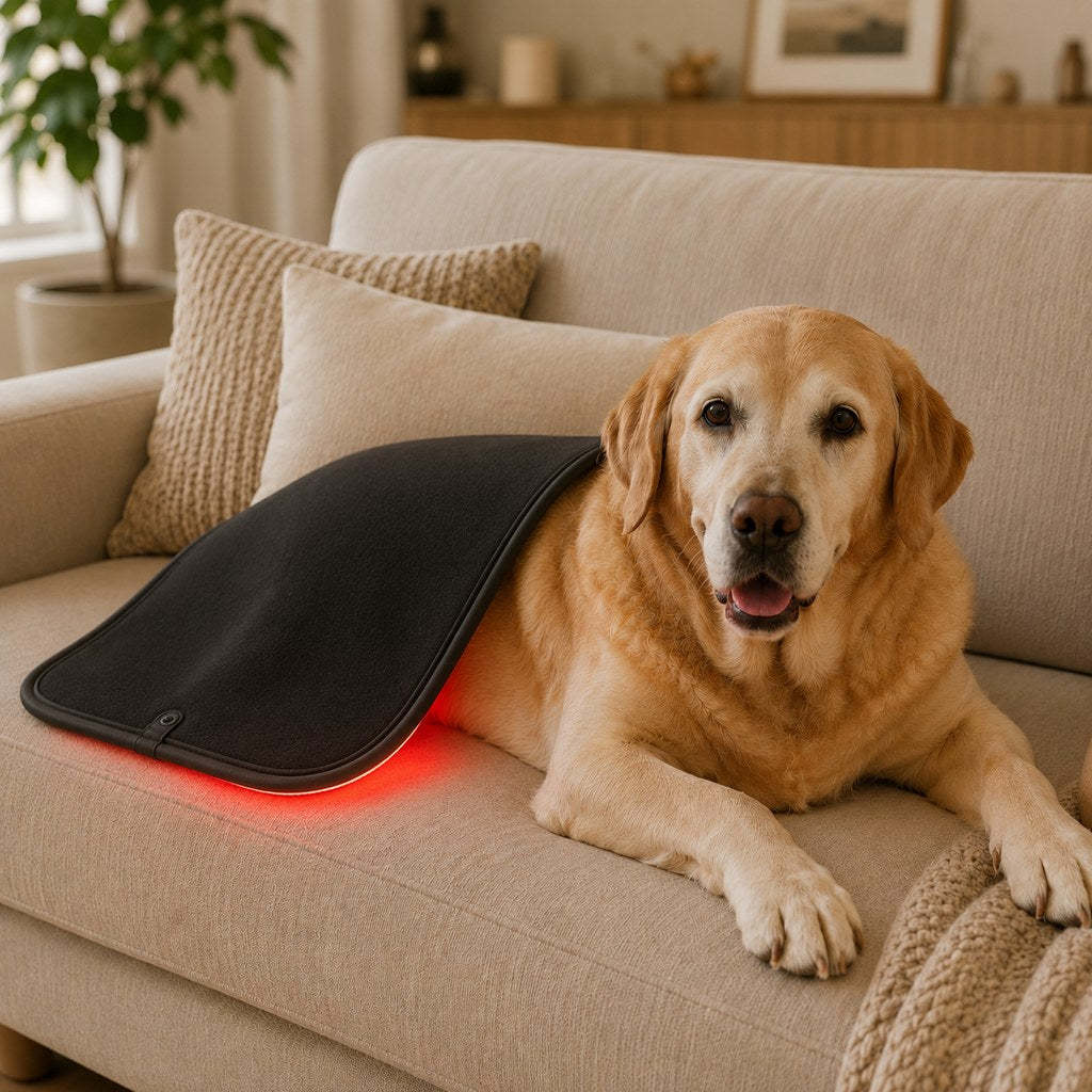Pet Red & Near-Infrared Light Wellness Mat - Hands-Free At-Home Comfort for Senior, Active & Resting Dogs