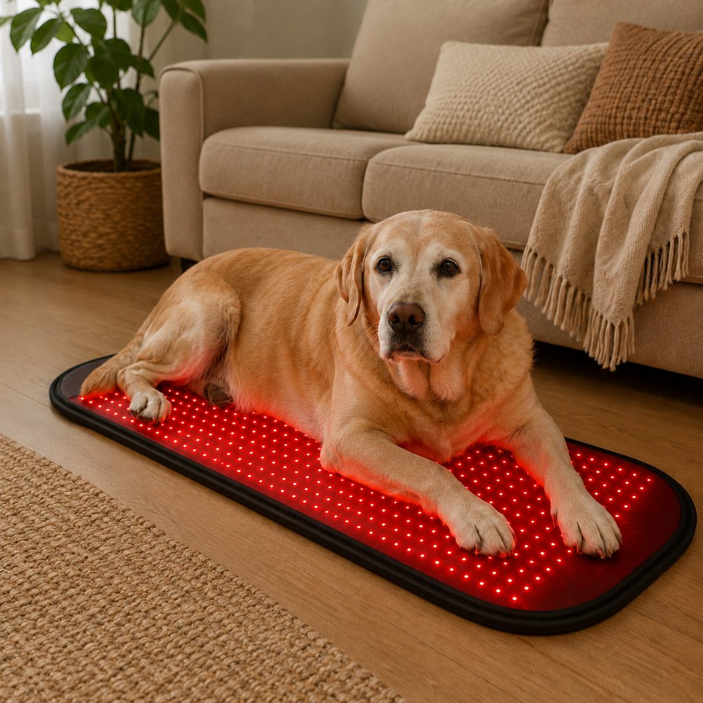 Pet Red & Near-Infrared Light Wellness Mat - Hands-Free At-Home Comfort for Senior, Active & Resting Dogs