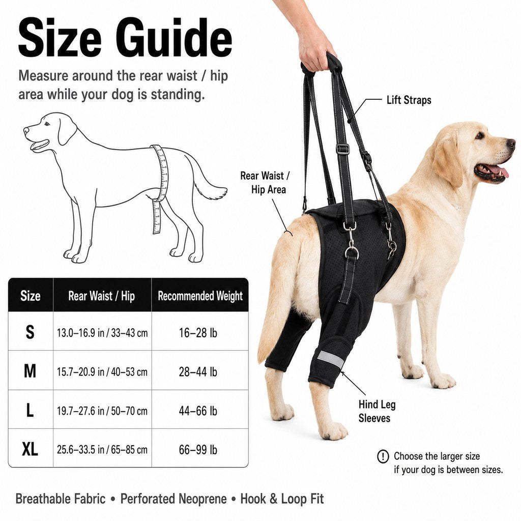 Help Your Senior Dog Climb Stairs, Get in the Car & Walk with Rear-Leg Support