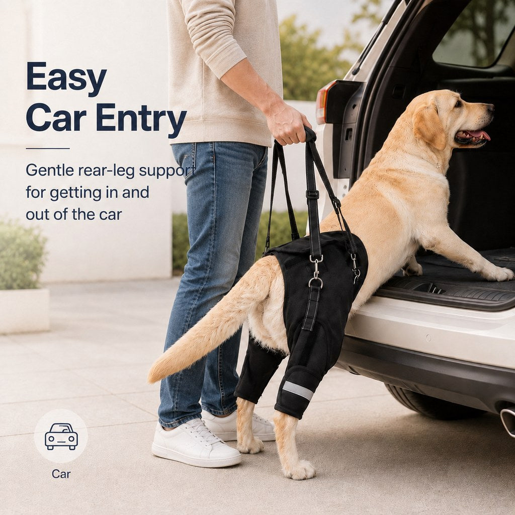 Help Your Senior Dog Climb Stairs, Get in the Car & Walk with Rear-Leg Support