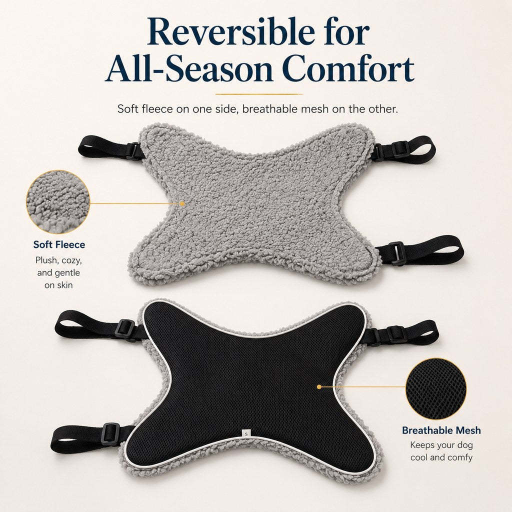 Dog Lift Support Sling for Stairs & Walks - Adjustable Mobility Harness for Senior Dogs with Weak Legs
