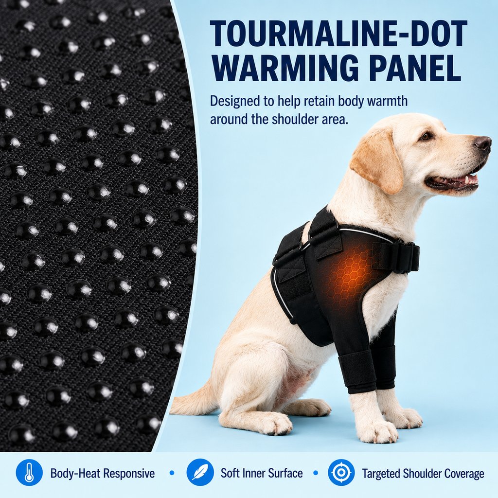 Senior Dog Shoulder & Front Leg Support Brace for Cold Walks & Daily Comfort