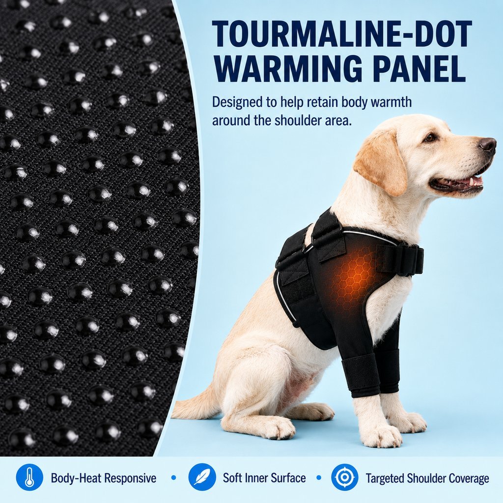 Senior Dog Shoulder & Front Leg Support Brace for Cold Walks & Daily Comfort