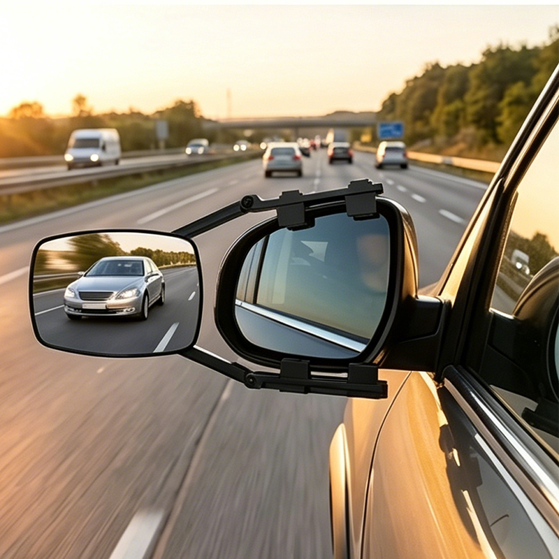 See More, Tow Safer – Adjustable Extendable Trailer Mirror