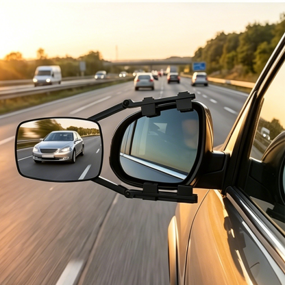 See More, Tow Safer – Adjustable Extendable Trailer Mirror