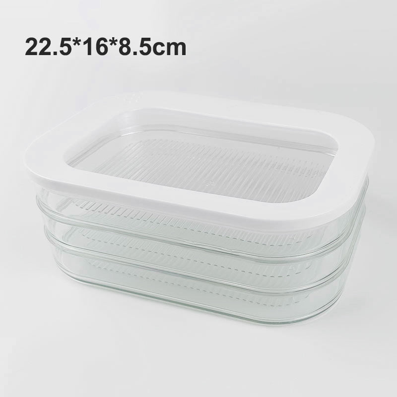 Clear Fridge Storage Container with Lid – Transparent Visibility, Stackable Design & 3 Size Options – Organize Your Fridge Effortlessly