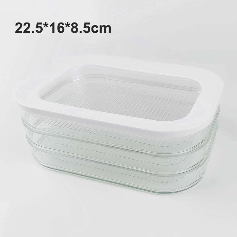 Clear Fridge Storage Container with Lid – Transparent Visibility, Stackable Design & 3 Size Options – Organize Your Fridge Effortlessly