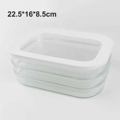 Clear Fridge Storage Container with Lid – Transparent Visibility, Stackable Design & 3 Size Options – Organize Your Fridge Effortlessly