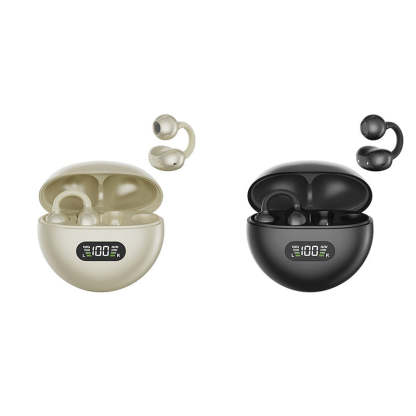 Open-Ear Clip-On Bluetooth Earbuds – All-Day Comfort, Immersive Sound, Leakage Control, 8-10h Battery, Touch Control