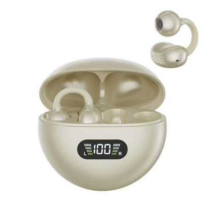 Open-Ear Clip-On Bluetooth Earbuds – All-Day Comfort, Immersive Sound, Leakage Control, 8-10h Battery, Touch Control