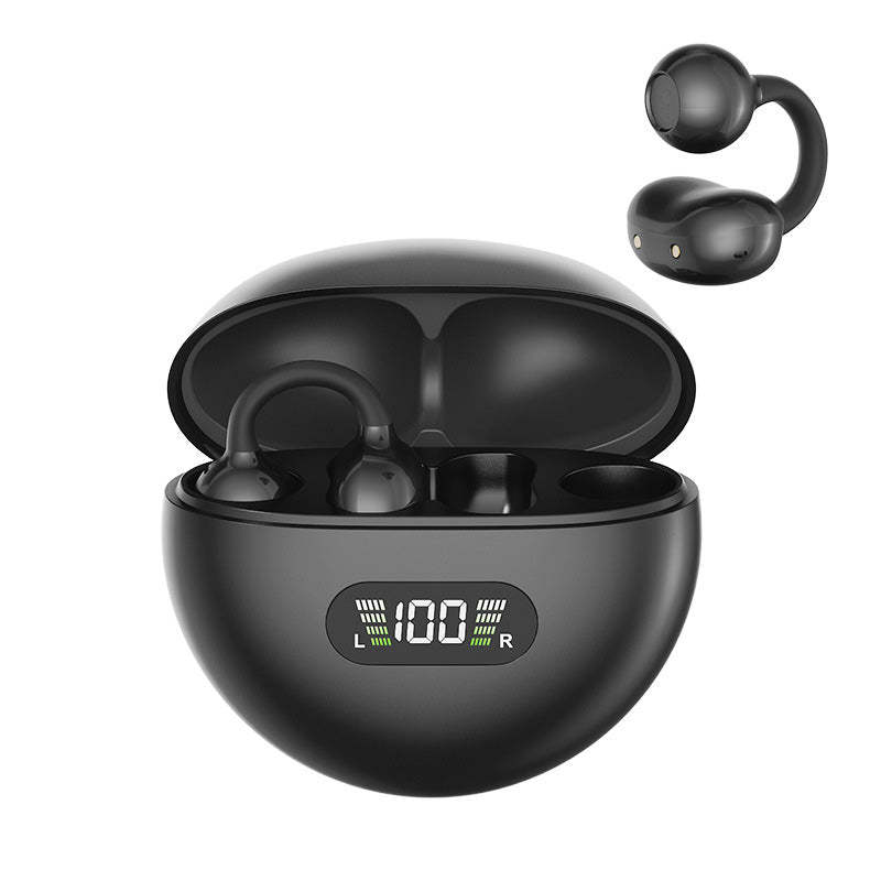 Open-Ear Clip-On Bluetooth Earbuds – All-Day Comfort, Immersive Sound, Leakage Control, 8-10h Battery, Touch Control