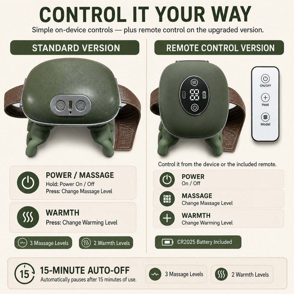 Hands-Free Dog Massager with Heat – Bionic Kneading for Post-Walk Relaxation & Everyday Comfort