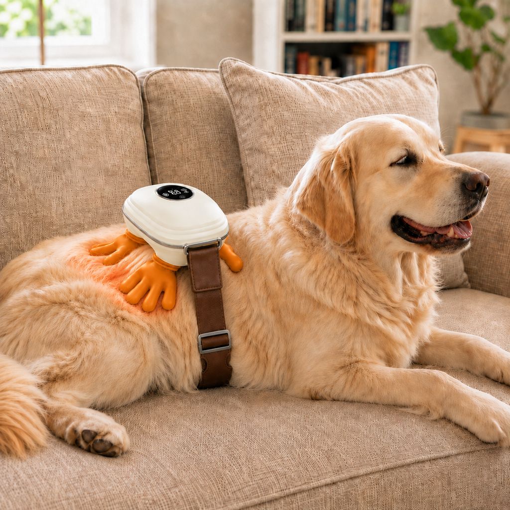 Hands-Free Dog Massager with Heat – Bionic Kneading for Post-Walk Relaxation & Everyday Comfort