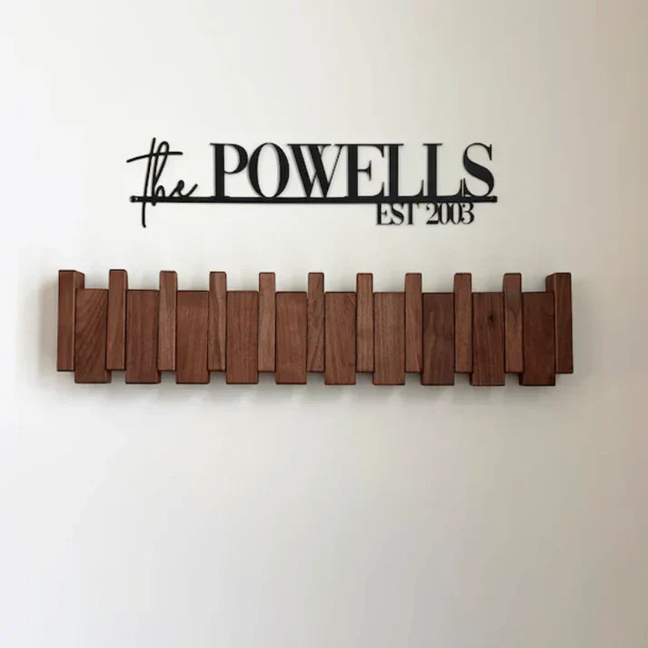 Wooden Piano Coat Rack