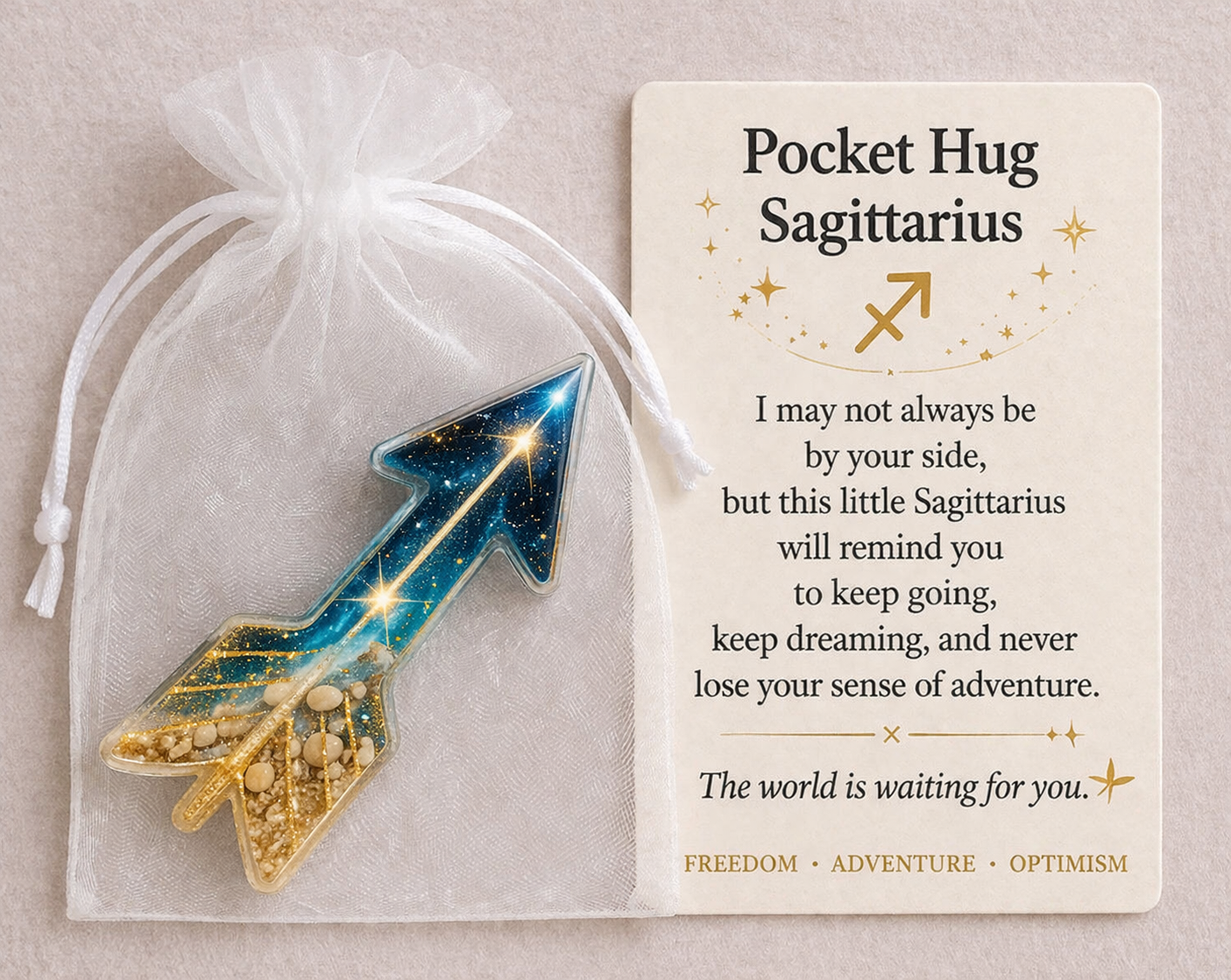 Zodiac Glass Pocket Hug