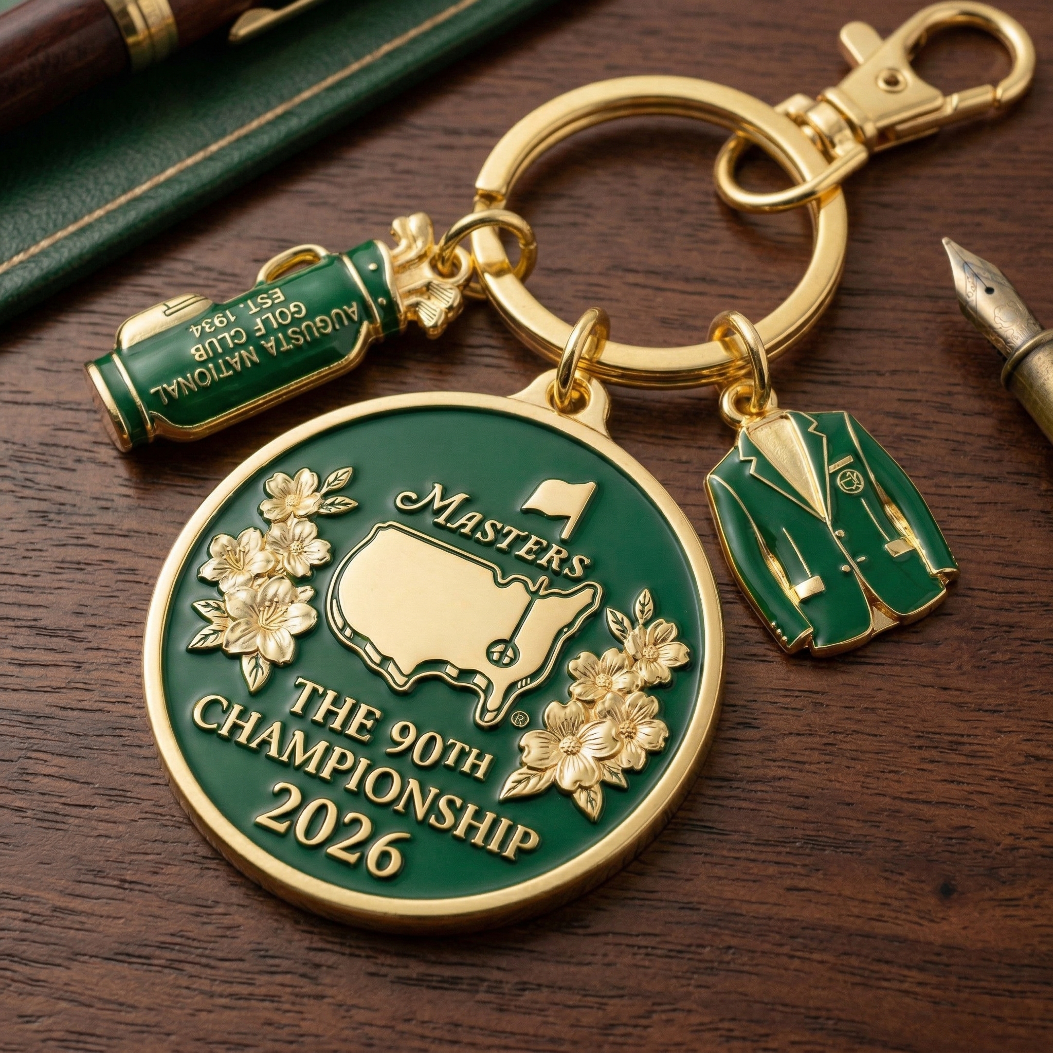 The 90th Masters Tournament Commemorative Keychain (2026 Edition)