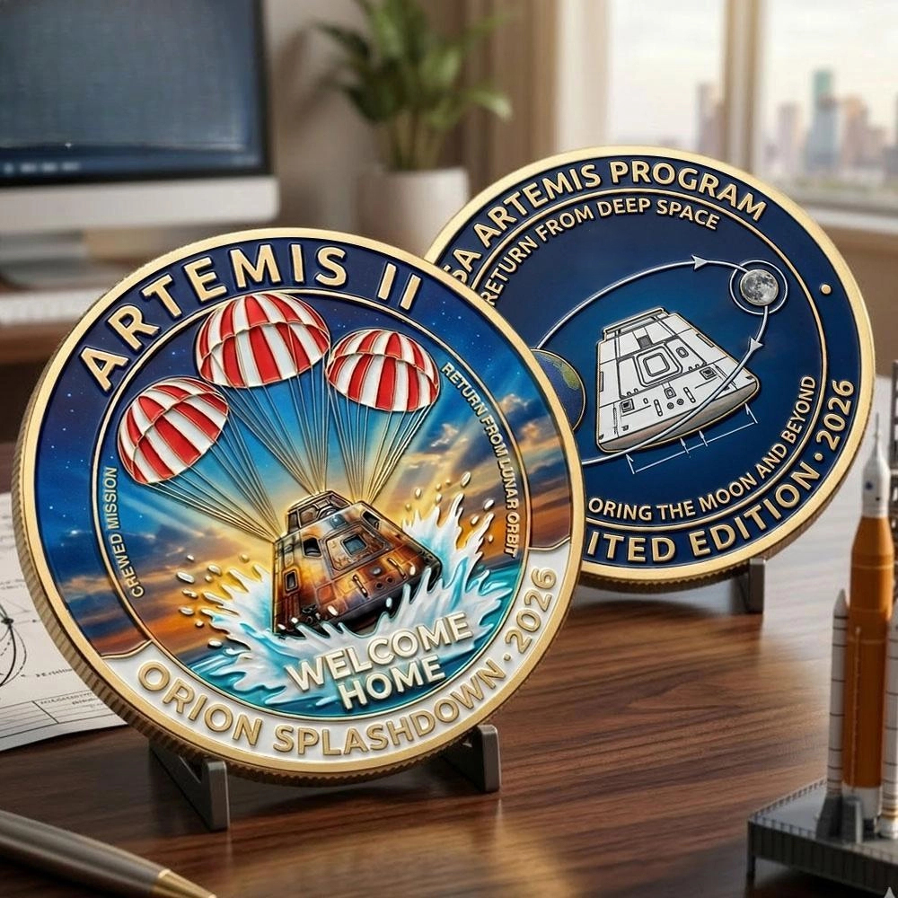 🔥LAST DAY 49 % OFF🔥Orion Spacecraft Splashdown Artemis II Coin