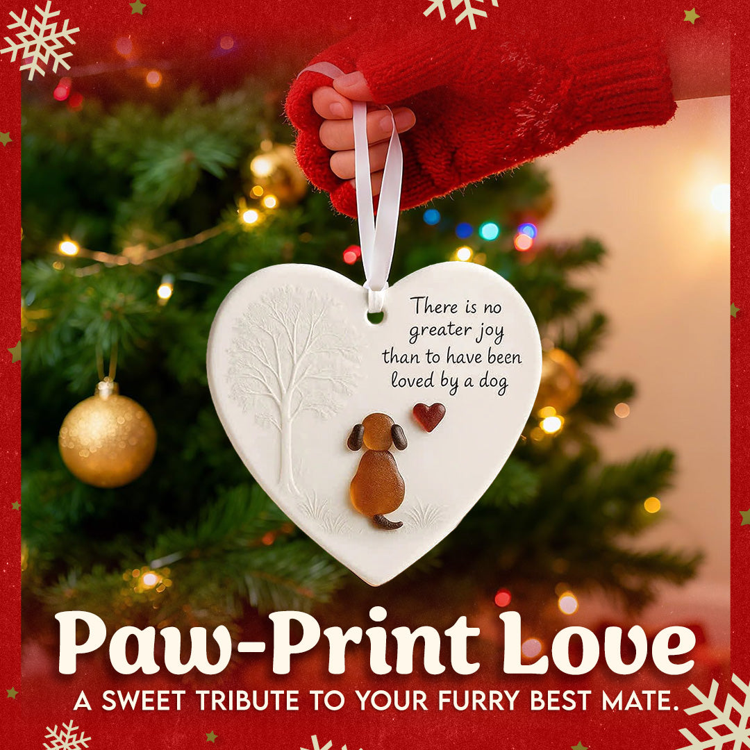 Heartwarming Dog Heart-Shaped Hanging Ornament