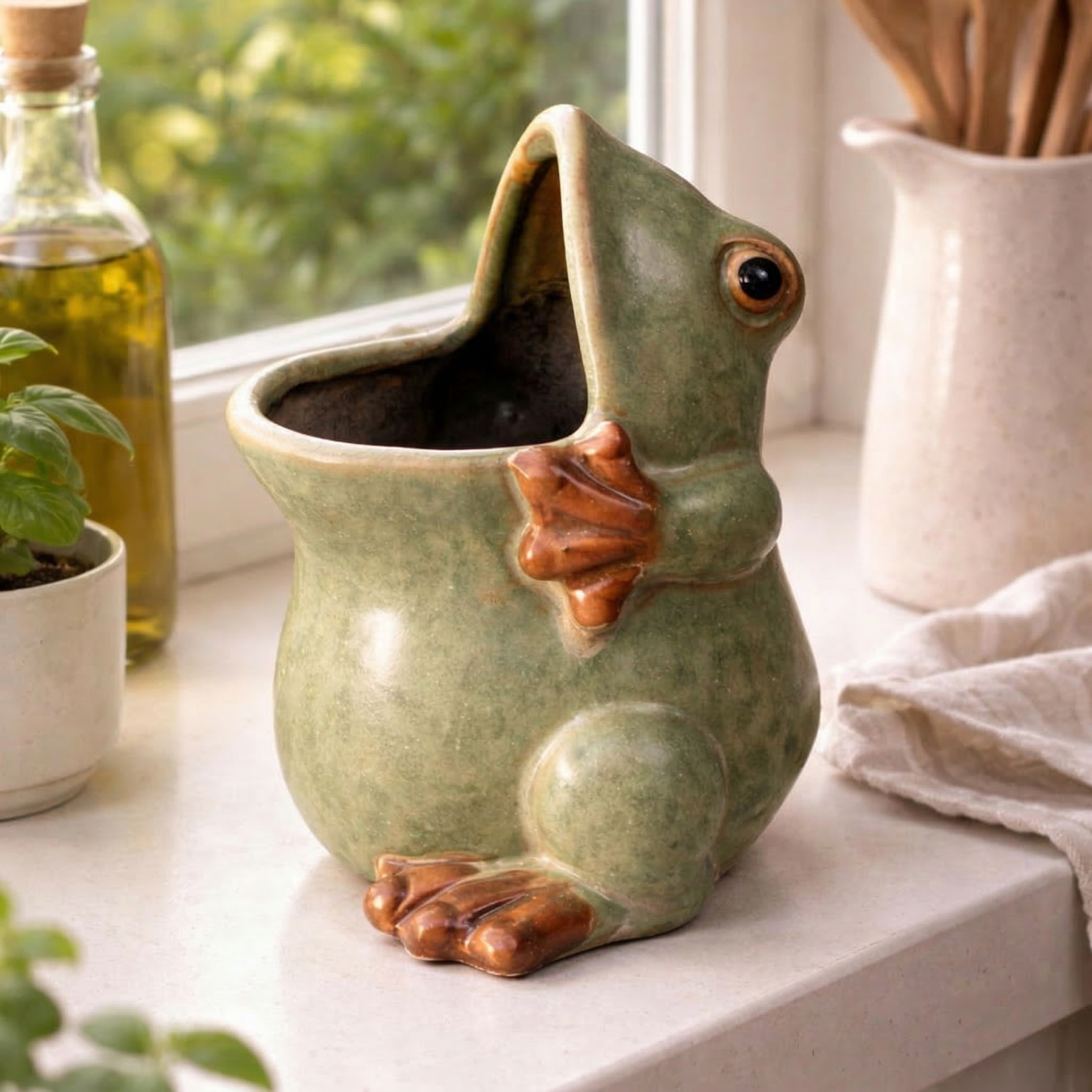 Cute Frog Planter