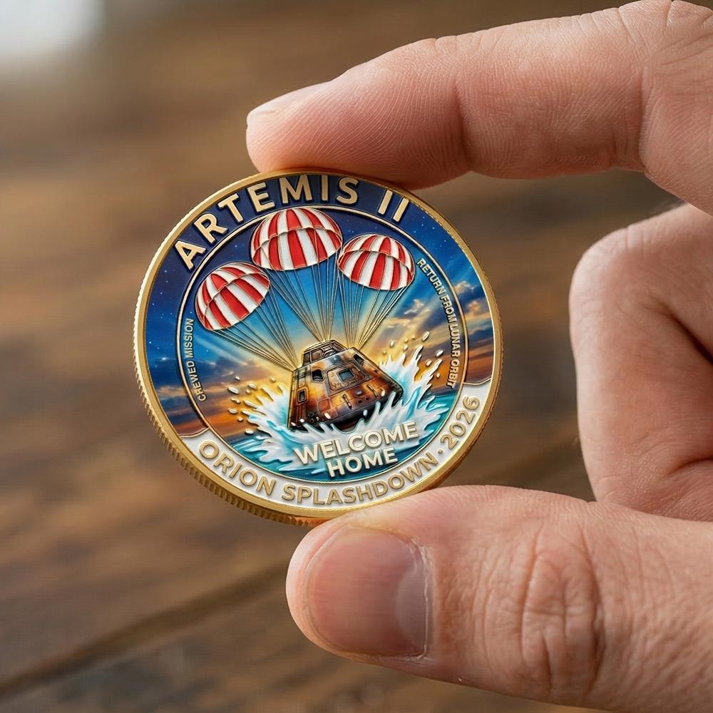 🔥LAST DAY 49 % OFF🔥Orion Spacecraft Splashdown Artemis II Coin
