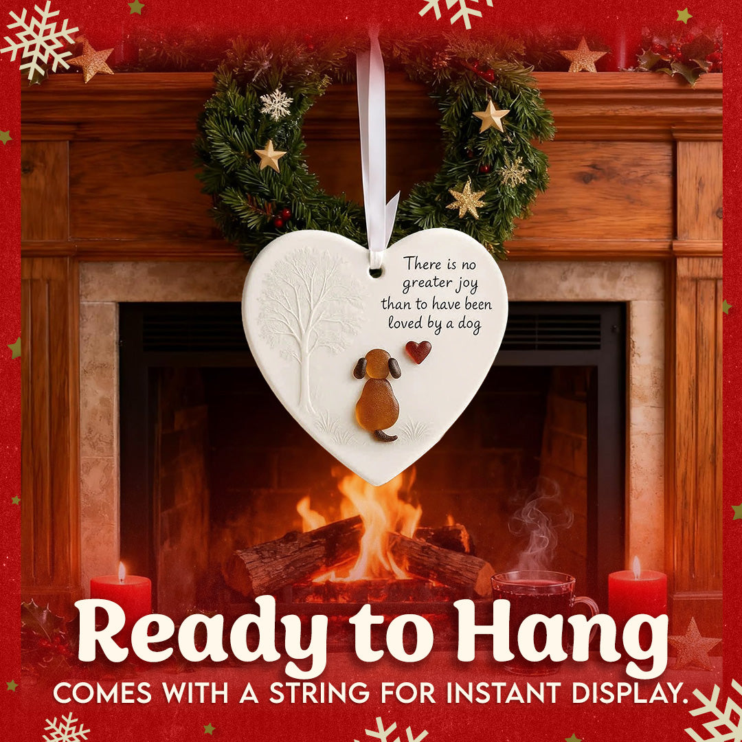 Heartwarming Dog Heart-Shaped Hanging Ornament