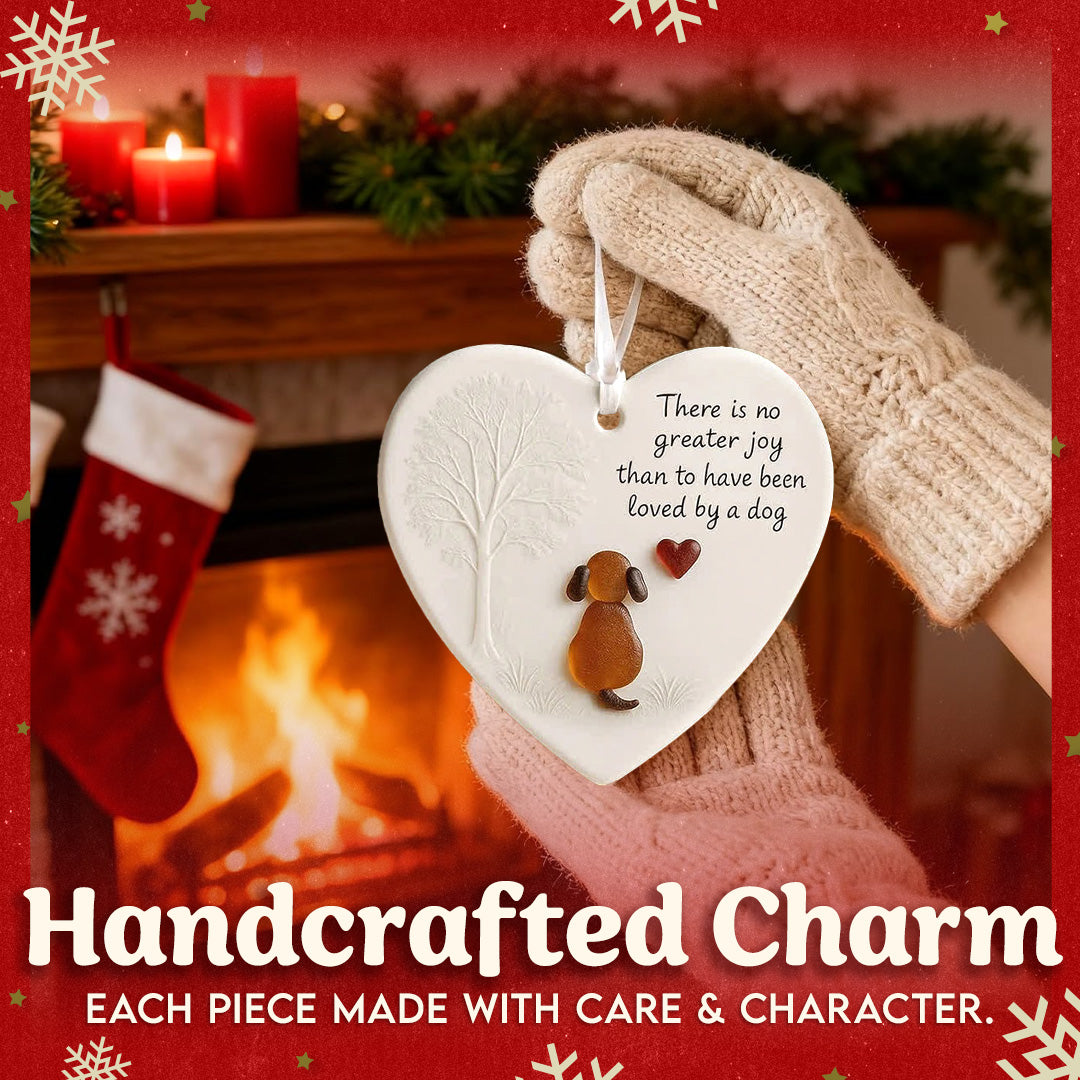 Heartwarming Dog Heart-Shaped Hanging Ornament