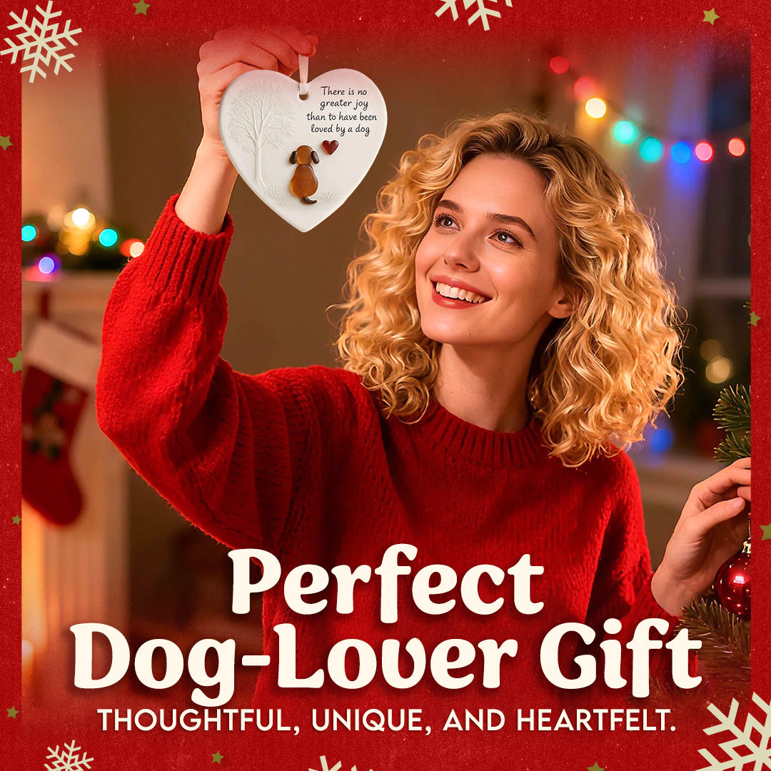 Heartwarming Dog Heart-Shaped Hanging Ornament