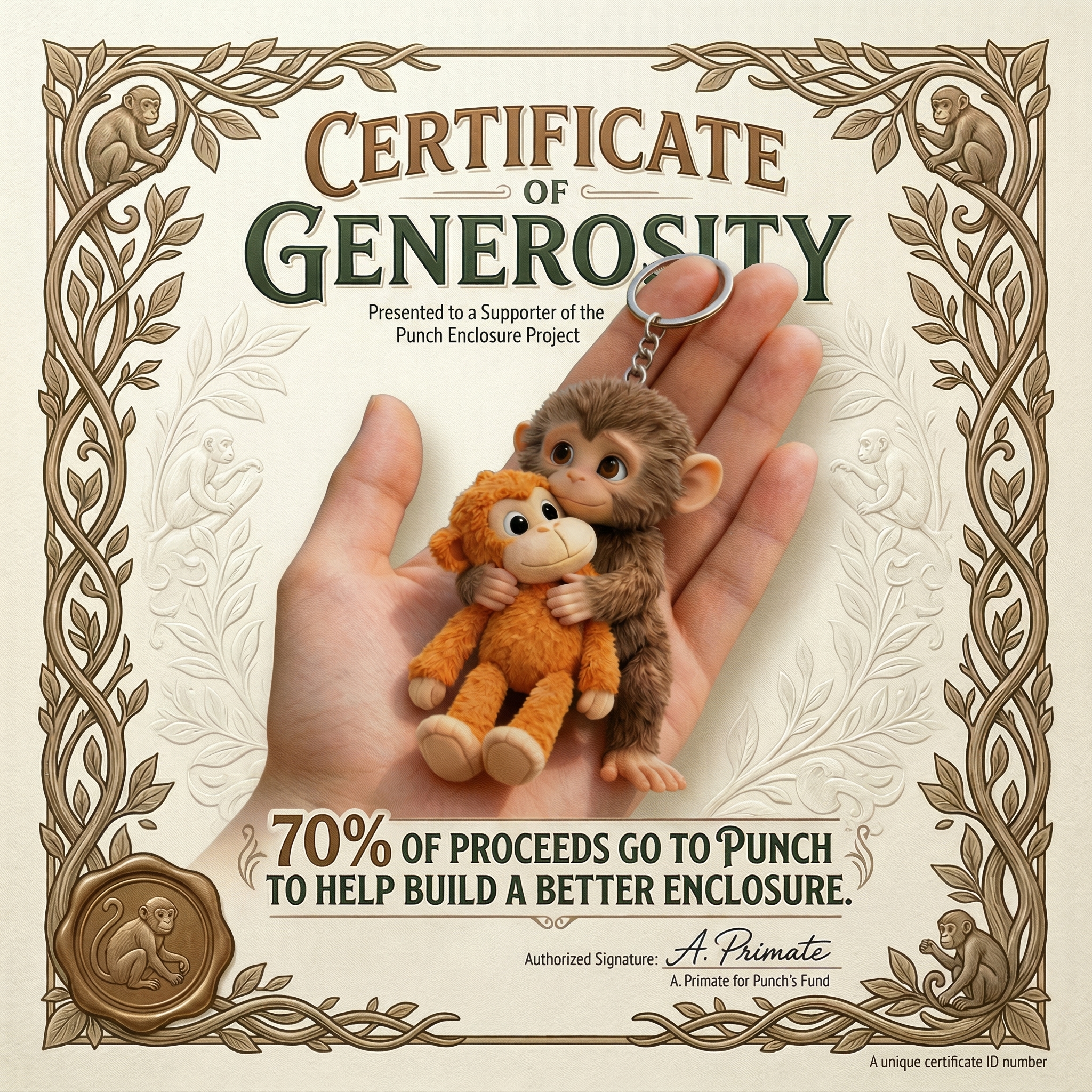 🔥Last Day 49% Off🔥Monkey Hugging Monkey Keychain