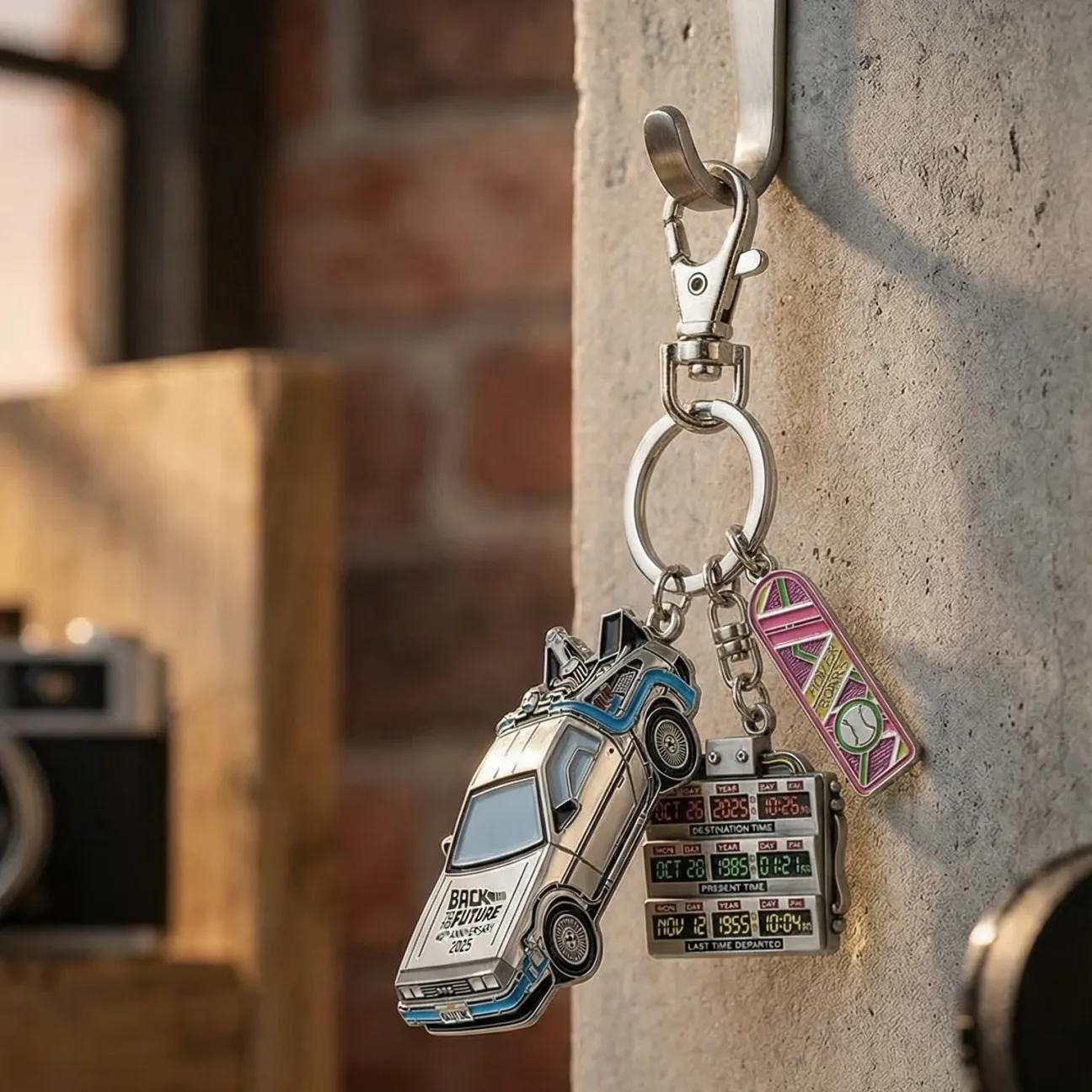 Back to the Future 40th Anniversary Keychain