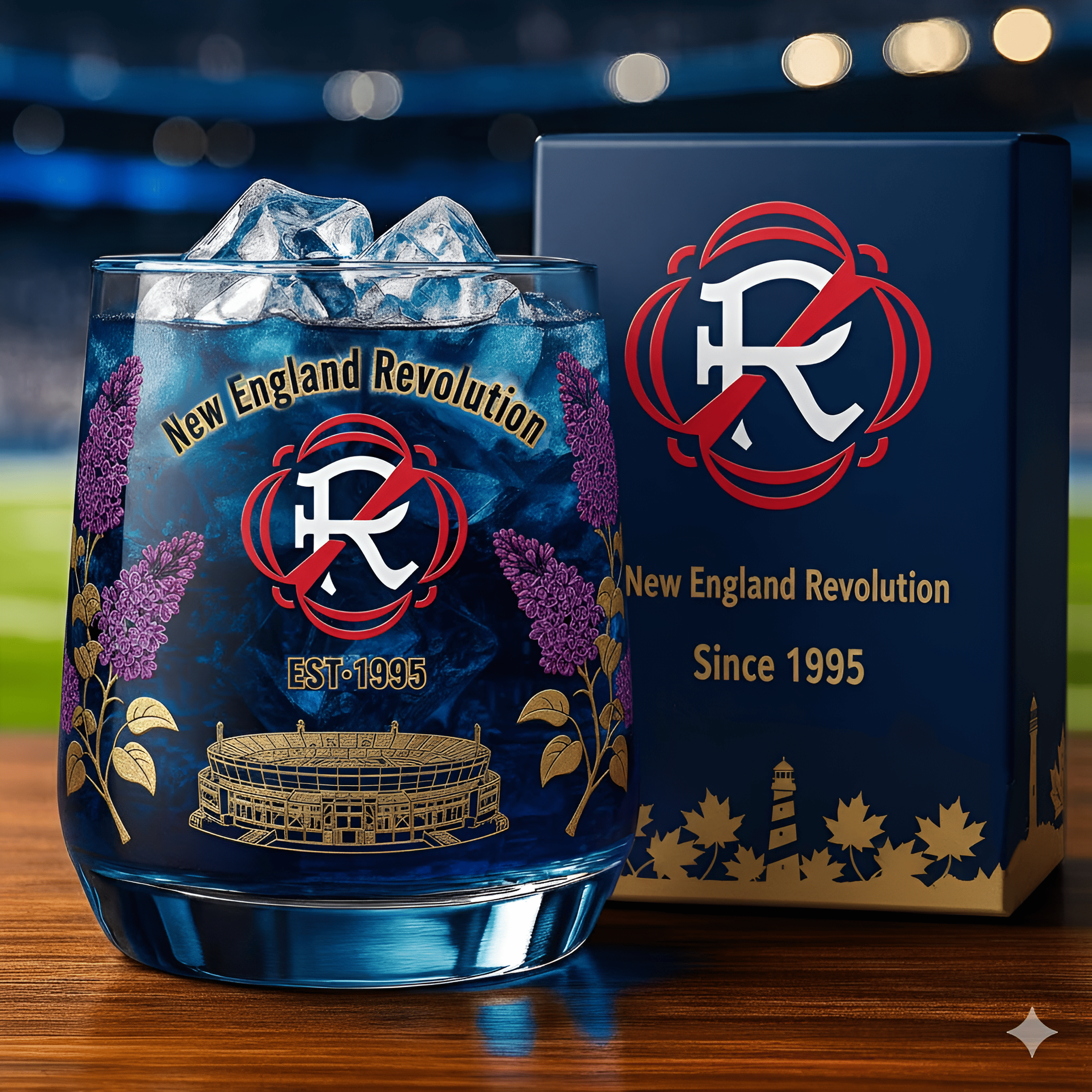 New England Revolution Whiskey Glass